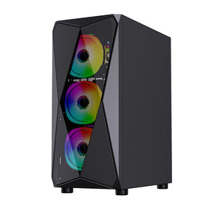 Lovingcool <span class=keywords><strong>prix</strong></span> d'usine pleine <span class=keywords><strong>tour</strong></span> ATX/MATX/ITX boîtier de bureau de jeu PC avec USB3.0 panneau latéral en verre trempé armoire PC - Product Image 3