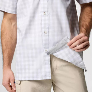 Chemise de pêche personnalisée amusante à col boutonné, à manches longues, en nylon uni, avec logo de poisson ventilé, pour la pêche en automne - Product Image 6