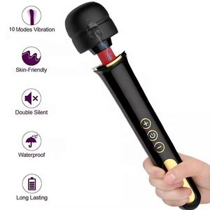 Prix usine nouveau 10 vitesses grande baguette sexuelle bâton de Massage AV vibrateurs Sexy Rechargeable magique corps masseur vibrateur - Product Image 2