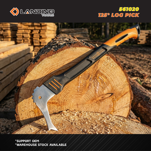 Landing 561020 Nouveau piolet à bois robuste en acier inoxydable 3Cr forgé de qualité industrielle, 125 degrés, épaisseur de la tête de 4 mm, 450 mm, TPR - Product Image 5