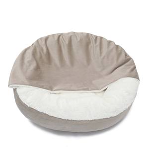 Cama ortopédica de lujo para perro y gato, manta con capucha para calor y seguridad, lavable a máquina, resistente al agua/suciedad - Product Image 3