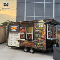 Camion de restauration mobile entièrement équipé pour burritos et tacos, certifié CE, cuisine en acier inoxydable de qualité professionnelle