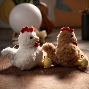 Llavero de Peluche de Pollo Personalizado OEM, Relleno de Algodón PP Suave, Juguete de Peluche Súper Suave, Muñeco Antiestrés y de Descompresión - Product Image 1
