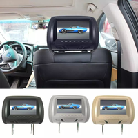 Écran LCD pour appuie-tête de siège auto avec télécommande, 7 pouces, prend en charge les formats vidéo MP4/MP5, lecteur USB/carte TF, accessoires de moniteur