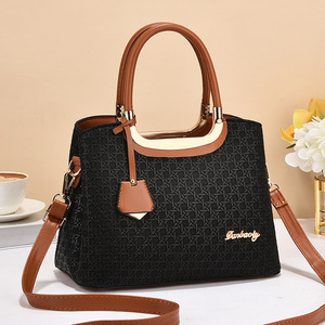 Bolsos de Mano de PU de Moda para Mujer al por Mayor, con Cierre de Cremallera, Correa Única, Patrón Tejido, Gran Capacidad para Verano/Otoño/Invierno - Product Image 3