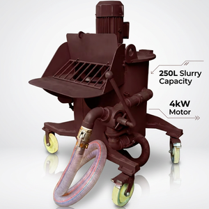 เครื่องผสมคอนกรีตไฟฟ้า 250 ลิตร พร้อมมอเตอร์ 4 กิโลวัตต์ แรงบิดสูง 1420 รอบต่อนาที ความเร็วในการปล่อยคอนกรีตสำหรับงานก่อสร้าง - Product Image 1