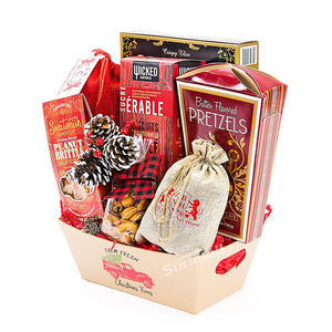 Cestas de Regalo Vacías de Cartón Apilables Personalizadas para Vino y Contenedor de Cestas de Regalo - Product Image 3