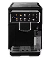 Machine à café automatique commerciale programmable électrique HY Mini, un seul bouton, du grain à la tasse, avec réservoir à lait pour cappuccino