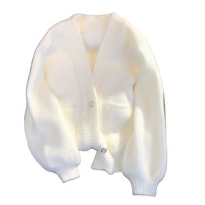 <span class=keywords><strong>Cardigan</strong></span> tricoté à manches longues pour femmes automne hiver nouveauté printemps automne court ample fausse fourrure de vison <span class=keywords><strong>Cardigan</strong></span> veste pour femmes - Product Image 1