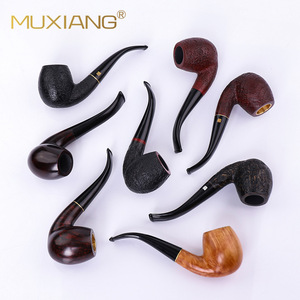 Muxiang Stone Wood Pipe Bent Type Multi Function Tobacco Pipe - Product Image 2