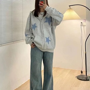 Sudadera con capucha estética gótica Y2K para mujeres y hombres Harajuku chaqueta deportiva de gran tamaño diseño de patrón de moda - Product Image 4