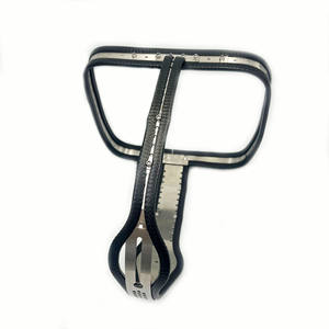 Zwarte Keizer Nieuwe Stijl Sm Roestvrijstalen Vrouwelijke Kuisheidsgordel Groothandel In Producten Voor Volwassenen Groothandel In Kuisheidsgordels Voor Vrouwen - Product Image 3