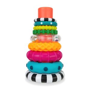 Piles de cercles empilables anneau <span class=keywords><strong>STEM</strong></span> jouet d'apprentissage <span class=keywords><strong>Multi</strong></span> cercles colorés jouets éducatifs pour enfants 9-en-1 ensemble - Product Image 1
