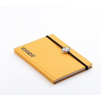 Cuaderno Casebound personalizado de primera calidad con banda elástica y Fob para la escritura diaria, la Oficina, la escuela, la toma de notas