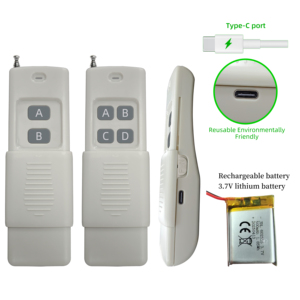Mando a distancia industrial recargable KONST, opción de 1-12 botones, capacidades de carga, compatible con FCC, largo alcance, 5Km, código rodante - Product Image 1