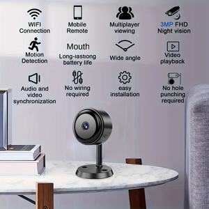 2K/3MP Mini Wireless FHD-Kamera Nachtsicht-Bewegungs erkennungs alarm 1080P Überwachung Fern überwachung für Innenräume - Product Image 3