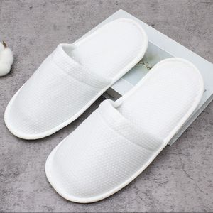 Zapatillas de <span class=keywords><strong>hotel</strong></span> de algodón 100% ecológicas biodegradables desechables blancas personalizadas - Product Image 2
