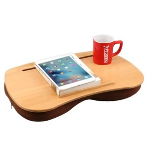 Wooden Laptop Tray With Pillow Support Portable <b>Tablet</b> <b>Stand</b> For Sofa Use - Product Image 1