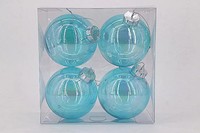 100mm boule en plastique Transparent ornement d'arbre de noël ornement en plastique souple boule pour animaux de compagnie 6cm/8cm/10cm