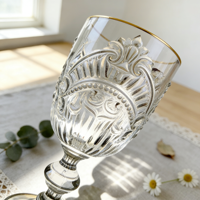 Verres à vin en verre coloré par pulvérisation de 12 oz, design européen, gaufrés, fabriqués à la machine, durables, pour les fêtes - Vente en gros, succès commercial