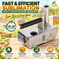 Vaporisateur d'acide oxalique sans fil en acier inoxydable pour traitement rapide des varroas, sublimation rapide, dose réglable, alimenté par batterie, apiculture