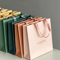 Sac fourre-tout en papier kraft marron personnalisé avec logo pour vêtements et chaussures, capacité de charge épaissie de 6 à 9 kg, emballage de luxe, approvisionnement en gros