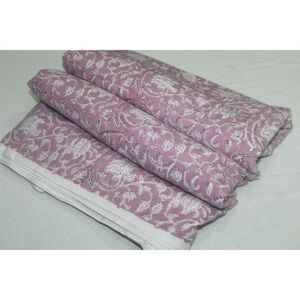 Authentic Handmade Lightweight Block Print Fabric for Clothing <b>Quilt</b> Scarf Dress Curtain & Cover Materials - Product Image 1