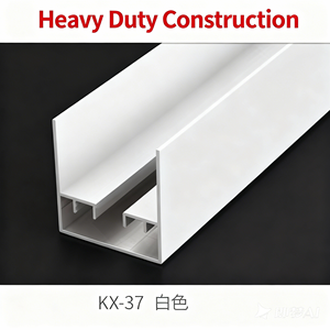 Rel Aluminium Alloy Berkualitas Tinggi untuk Tirai, Model Ceiling Mount Deluxe, Sistem Rel Geser untuk Dekorasi Jendela - Product Image 2