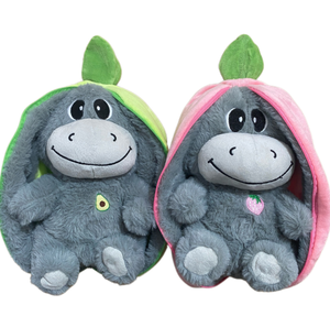 Nouvelle Peluche Lumineuse Respirante Fraise Carotte Lapin Renne Mignonne Apaisante pour le Sommeil - Product Image 4
