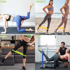 Resistance Exercise Band 2021 Hot Selling Fitness Custom Training Resistance Loop Exercise Non Slip Latex Band