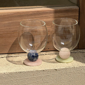 Vaso <span class=keywords><strong>de</strong></span> Sake Estilo Japonés con Base <span class=keywords><strong>de</strong></span> Jade, Hecho a Mano, <span class=keywords><strong>de</strong></span> Alta Estética, Transparente, para Té, Café, Jugo, <span class=keywords><strong>Taza</strong></span> Creativa para Bebidas en Casa, Regalo - Product Image 2