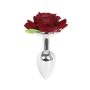 Set de Accesorios para Adultos SM: Tapón Anal Pequeño con Diseño de Rosa y Pinza para Pezones, para Entrenamiento y Castigo - Product Image 4