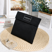 Pochette en coton avec rabat et nœud en ruban, sac d'emballage multi-usages pour cadeaux, vêtements, bijoux, cosmétiques, rangement