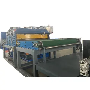 Automatic cutting to length metal sheet shearing slitting machine