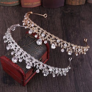 Accessoire de Cheveux : Couronne en Alliage sertie de Diamants, Coiffe Nuptiale de Mariage, Couronne de Princesse - Product Image 3