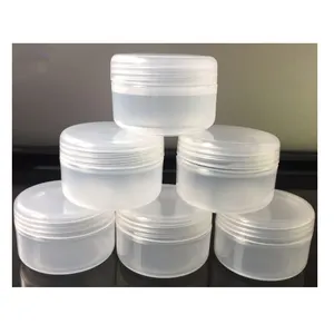 New type10g round plastic jar clear cosmetic 20g 30g 50g plastic cosmetic container cosmetic pack from China