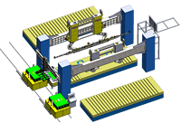 Bras robotisé d'estampage 3D multi-stations avec transfert linéaire pour l'automatisation des presses à cadre fermé