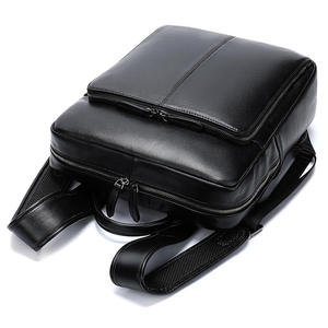 Andong <b>Backpack</b> for <b>Men</b> Genuine Cow <b>Leather</b> Business Shoulder Bag Laptop Bags Outdoor Travel Casual <b>Backpacks</b> Man Retro - Product Image 2