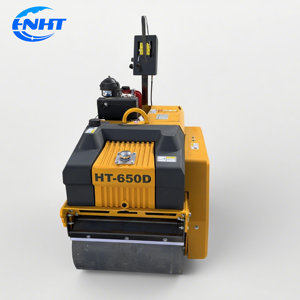 Fácil de operar 4 km/h Rodillo vibratorio diesel Asfalto Manual Mini Rodillo de compactación - Product Image 1