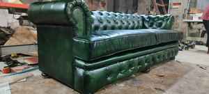 โซฟาเชสเตอร์ฟิลด์ 3 ที่นั่ง หนังคุณภาพสูง นั่งสบาย ดีไซน์หรูหรา พร้อมพนักพิงแบบกระดุมลึก เหมาะสำหรับใช้ในบ้านและสำนักงาน - Product Image 2