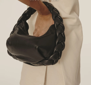 Sac tissé à la mode Texture mode couleur unie personnalité unique épaule diagonale dames sacs à main - Product Image 6