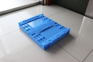 NEXARA Caisse en maille ventilée en plastique robuste Boîte de rangement solide et durable Caisse logistique pliable et empilable pour fruits et légumes - Product Image 4