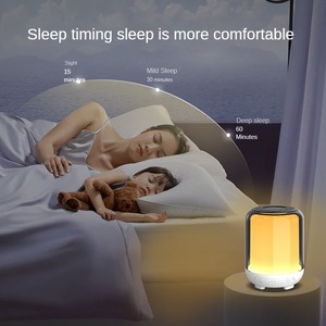 Tinh tế loa không dây được trang bị với màu <span class=keywords><strong>LED</strong></span> môi trường xung quanh ánh sáng cạnh giường ngủ ánh sáng và trắng tiếng ồn Stereo USB cung cấp điện - Product Image 3