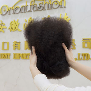 Productos para el cabello Afro de Orientfashion 100% cabello humano Remy 50g rizado humano Afro | Afro Kinky Hair Bulk para torcer rastas - Product Image 2