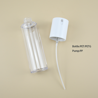 Flacon pulvérisateur rotatif en plastique PETG de 100 ml et 120 ml pour cosmétiques, soins de la peau, sérum, emballage avec pompe à brume