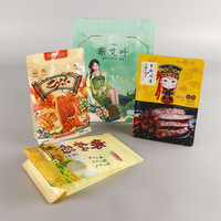 Sachet Doypack Personnalisé avec Logo, en Aluminium et Plastique Stratifié, à Fermeture Zip, avec Encoche de Déchirement Facile pour Emballage de Snacks, Viande Séchée et Aliments
