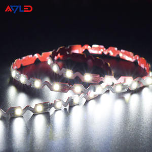 SMD2835 flexible 72 LED Zig Zag tira de luz blanca/blanco cálido/blanco frío/rojo/verde/azul/amarillo DC12V IP20/IP65 clasificado - Product Image 1