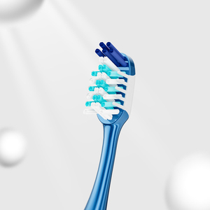 Cepillo de dientes de nailon de cerdas duras de limpieza profunda de alta densidad personalizado de marca Premium del Reino Unido con limpiador de cepillo de lengua con embalaje en blíster - Product Image 5