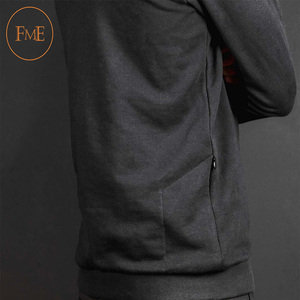 Sudadera de algodón de alta calidad a la moda 2020 cuello redondo con estampado personalizado Multicolor bordado patrón sólido - Product Image 5