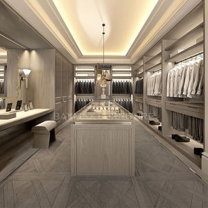 أثاث غرفة النوم المعاصر المشي في خزانة الملابس مع الضوء - Product Image 4